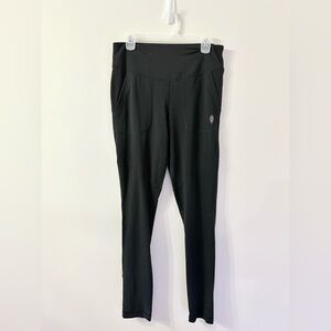 INDYGENA Merino Wool Blend High Rise Leggings Womens M Pockets Baselayer Skiing